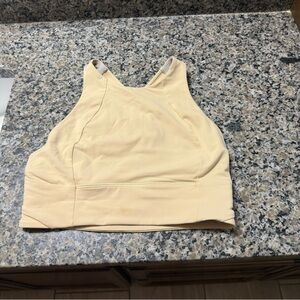 Like new cream lululemon workout top